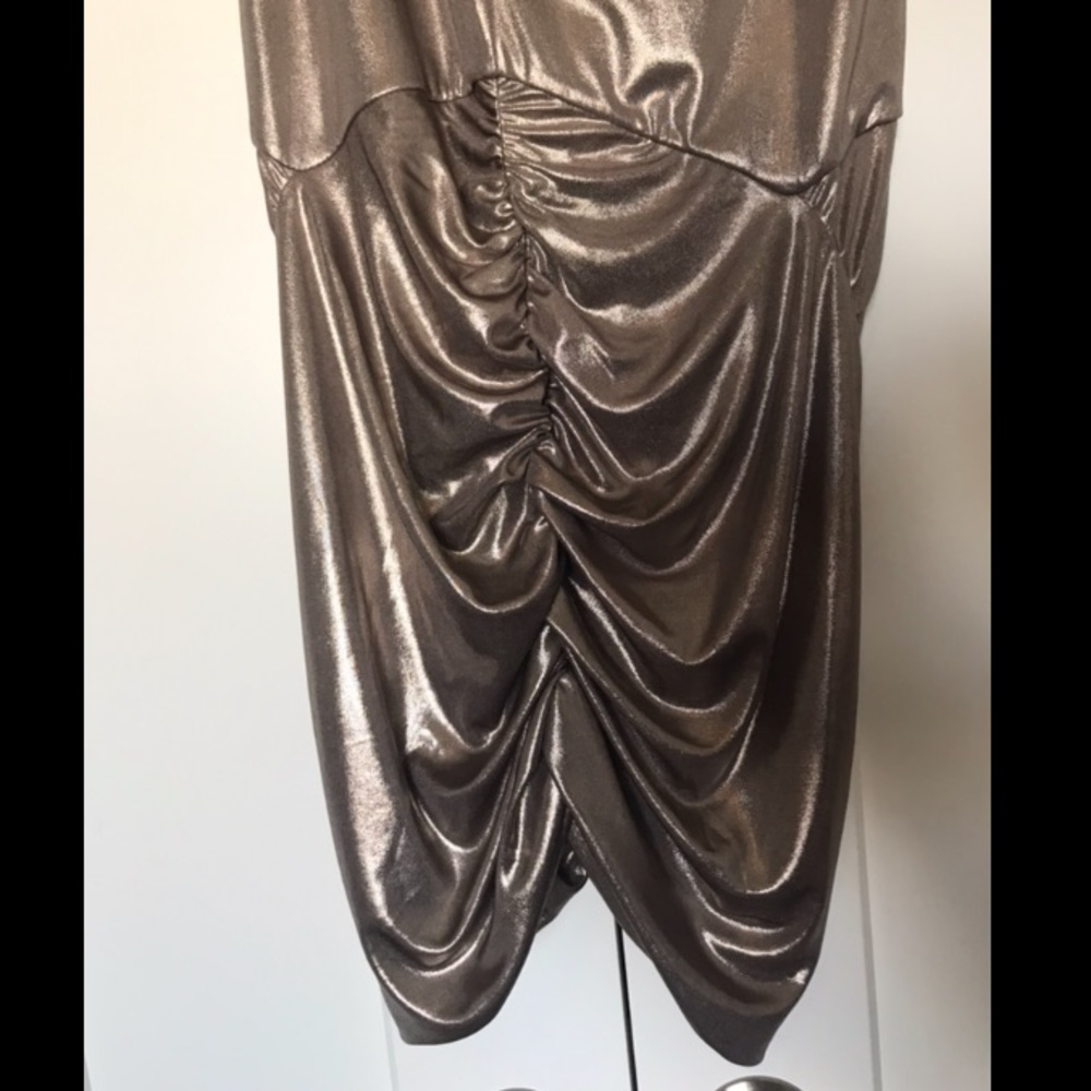 Metallic Gold Mini Dress - Picture 6 of 6
